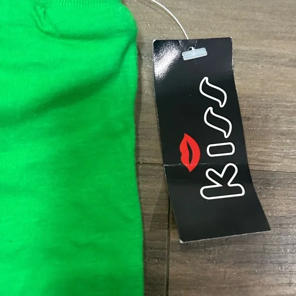 Kiss New Y2K Green 100% Cotton Mini Dress - Picture 3 of 6